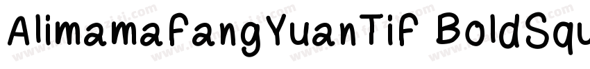 AlimamaFangYuanTiF BoldSquare字体转换